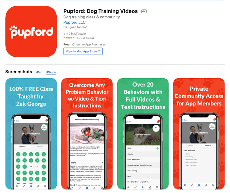 Pupford- Dog Training Videos app