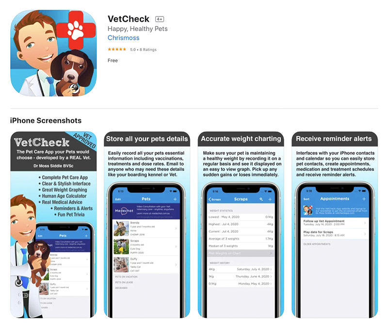 vet check app