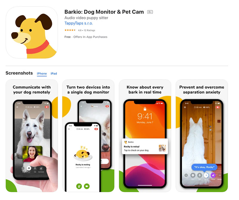 barkio pet cam and webcam app